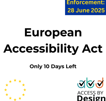 EAA: 10 Days Left For Businesses To Act