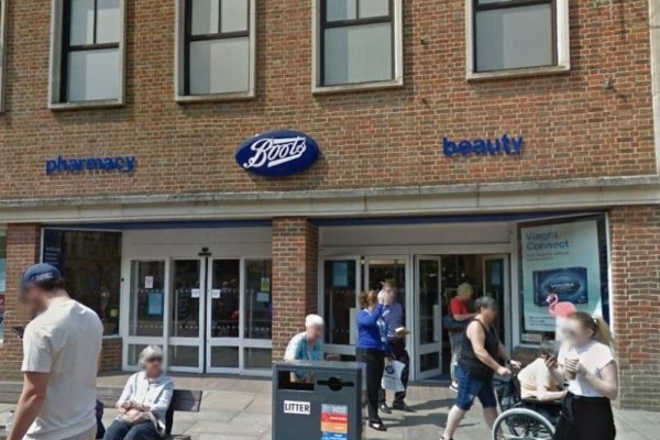 Entrance to Boots Store Chichester