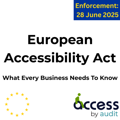 European Accessibility Act What every business needs to know Enforcement: 28 June 2025  European Union Stars Access by Design Logo