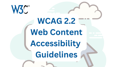 WCAG 2.2 Web Content Accessibility Guidelines, W3C Logo