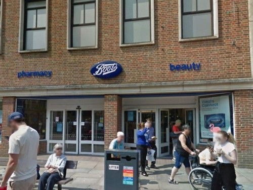 Entrance to Boots Store Chichester