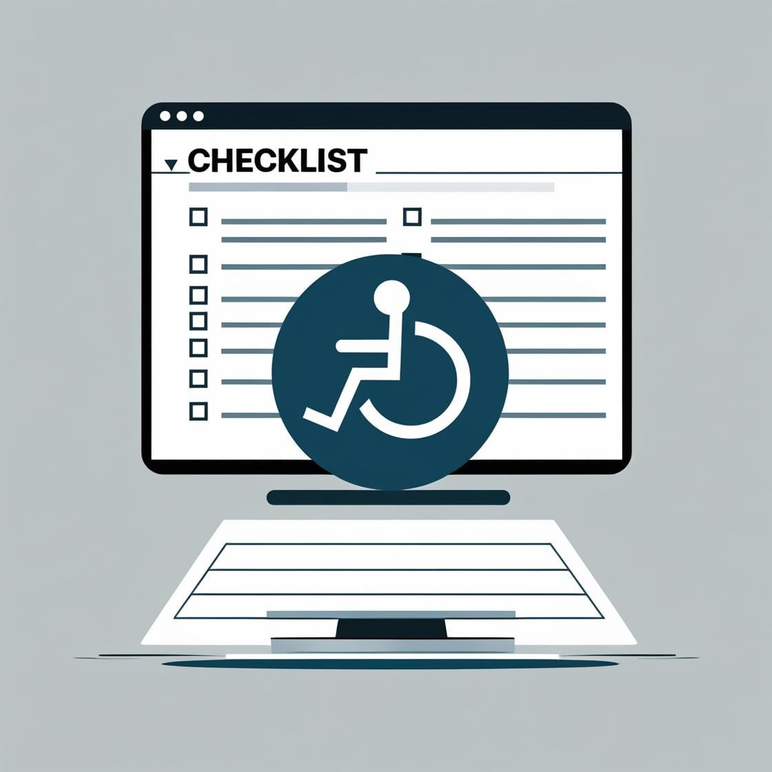 A computer screen with pricing icons representing web accessibility audit price and value